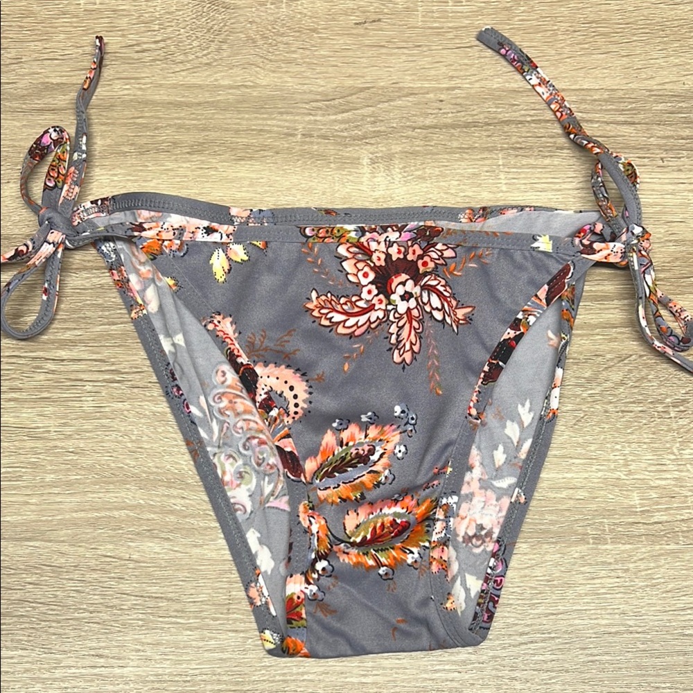 Floral Tie-Side Bikini Bottom